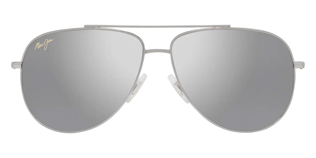 Maui Jim HAUOLI XS MM589-055 56 - Shiny Silver with Black #id:mjimm589055_s:118100