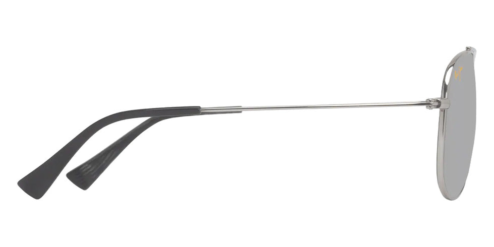 Maui Jim HAUOLI XS MM589-055 56 - Shiny Silver with Black #id:mjimm589055_s:118110