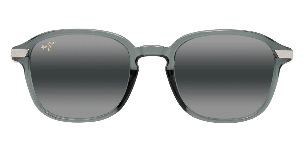 Maui Jim KA'OUO ASIAN FIT MM625-009 53 - Shiny Transparent Gray with Silver #id:mjimm625009_s:120100