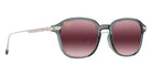 Maui Jim KA'OUO ASIAN FIT MM625-015 53 - Shiny Transparent Gray with Silver #id:mjimm625015_s:126105