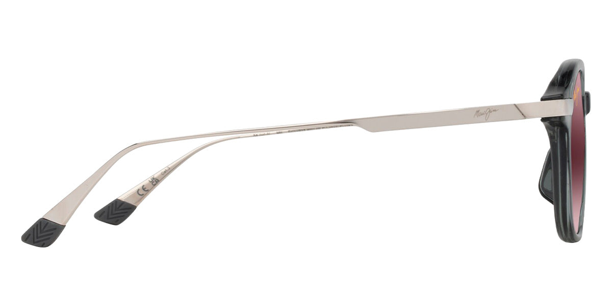 Maui Jim KA'OUO ASIAN FIT MM625-015 53 - Shiny Transparent Gray with Silver #id:mjimm625015_s:126110