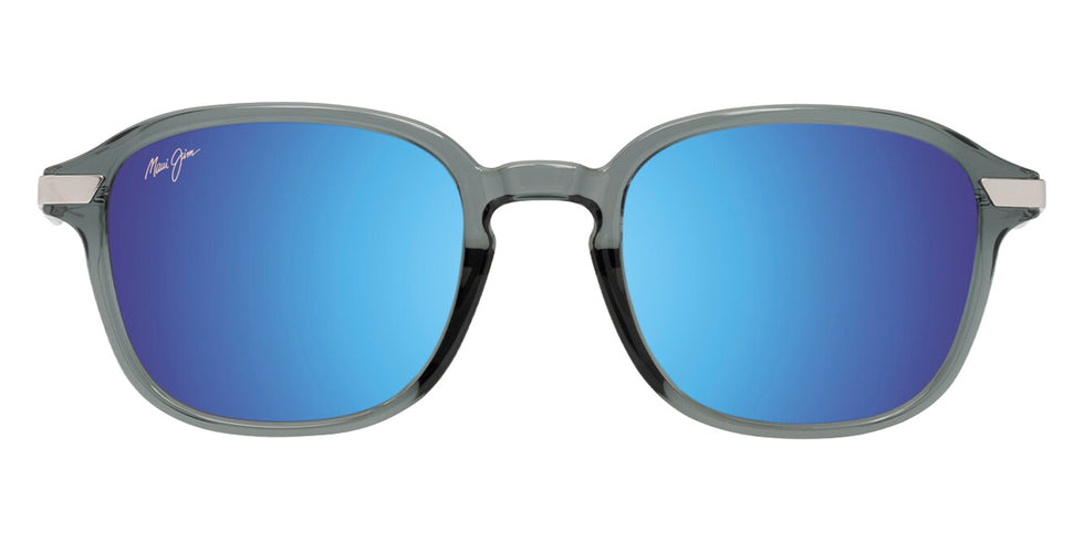 Maui Jim KA'OUO ASIAN FIT MM625-021 53 - Shiny Transparent Gray with Silver #id:mjimm625021_s:116100