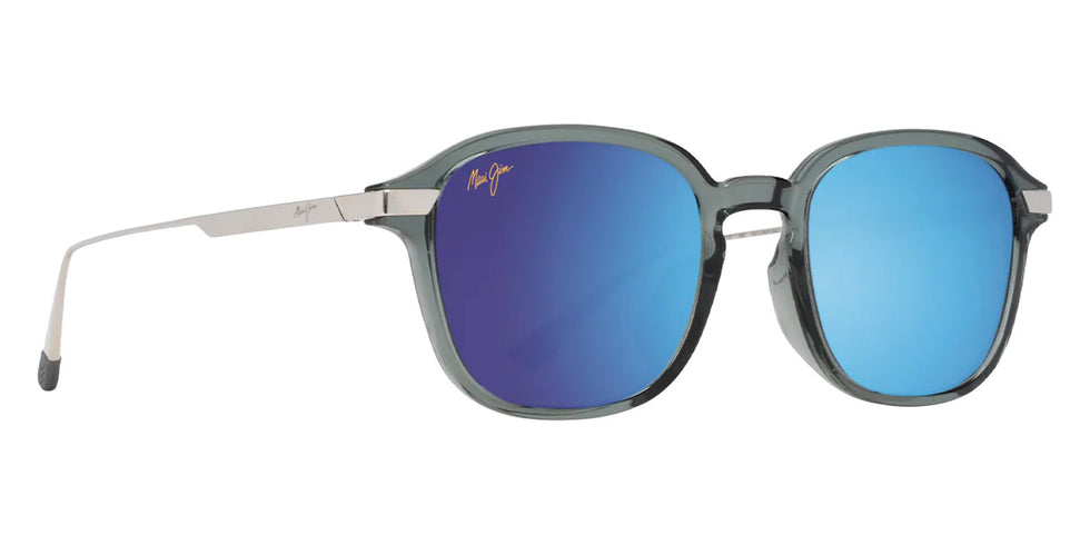 Maui Jim KA'OUO ASIAN FIT MM625-021 53 - Shiny Transparent Gray with Silver #id:mjimm625021_s:116105