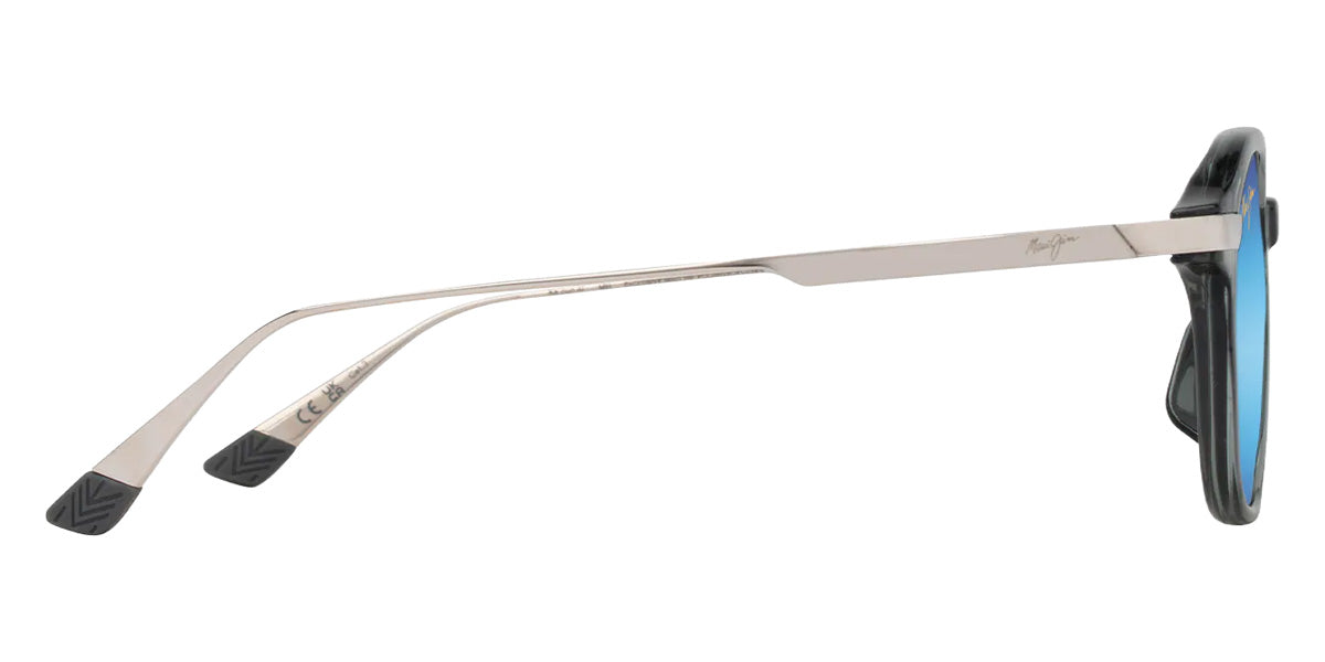 Maui Jim KA'OUO ASIAN FIT MM625-021 53 - Shiny Transparent Gray with Silver #id:mjimm625021_s:116110