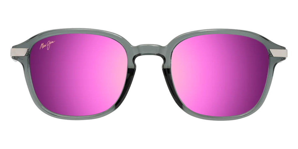 Maui Jim KA'OUO ASIAN FIT MM625-024 53 - Shiny Transparent Gray with Silver #id:mjimm625024_s:128100