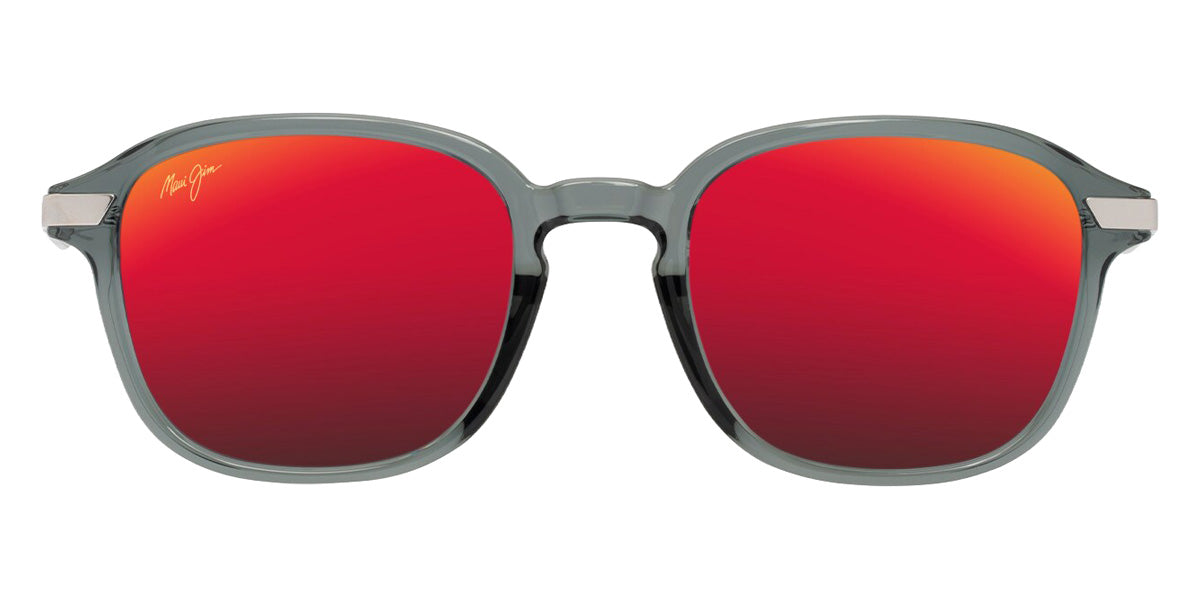 Maui Jim KA'OUO ASIAN FIT MM625-027 53 - Shiny Transparent Gray with Silver #id:mjimm625027_s:130100