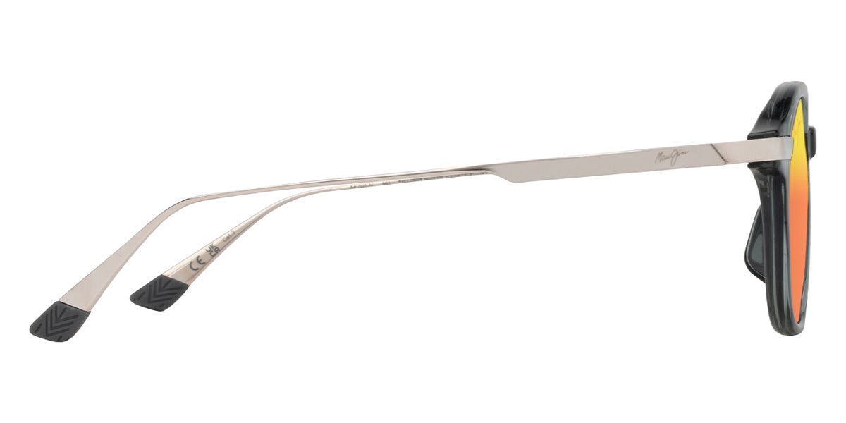 Maui Jim KA'OUO ASIAN FIT MM625-027 53 - Shiny Transparent Gray with Silver #id:mjimm625027_s:130110