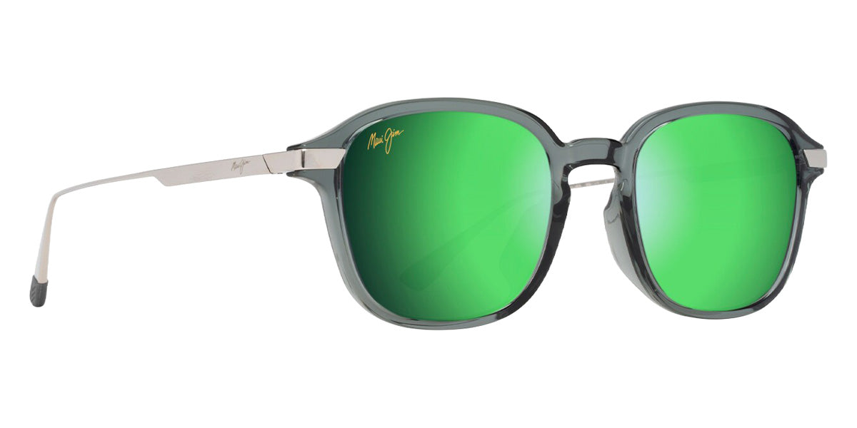 Maui Jim KA'OUO ASIAN FIT MM625-030 53 - Shiny Transparent Gray with Silver #id:mjimm625030_s:118105