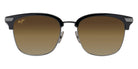 Maui Jim KALAUNU ASIAN FIT MM629-004 55 - Shiny Black with Dark Silver #id:mjimm629004_s:108100