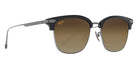 Maui Jim KALAUNU ASIAN FIT MM629-004 55 - Shiny Black with Dark Silver #id:mjimm629004_s:108105