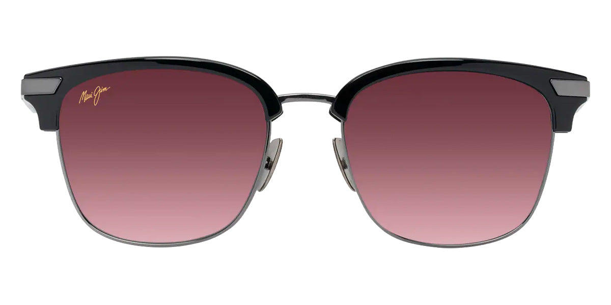 Maui Jim KALAUNU ASIAN FIT MM629-007 55 - Shiny Black with Dark Silver #id:mjimm629007_s:112100