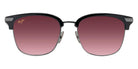 Maui Jim KALAUNU ASIAN FIT MM629-007 55 - Shiny Black with Dark Silver #id:mjimm629007_s:112100