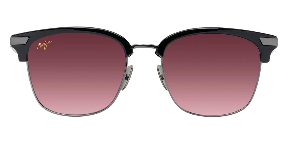 Maui Jim KALAUNU ASIAN FIT MM629-007 55 - Shiny Black with Dark Silver #id:mjimm629007_s:112100