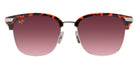 Maui Jim KALAUNU ASIAN FIT MM629-008 55 - Shiny Red Havana with Silver #id:mjimm629008_s:132100