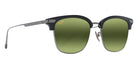 Maui Jim KALAUNU ASIAN FIT MM629-019 55 - Shiny Black with Dark Silver #id:mjimm629019_s:110105