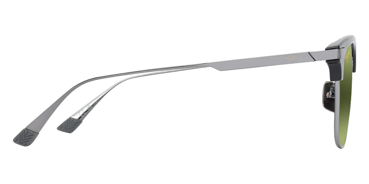Maui Jim KALAUNU ASIAN FIT MM629-019 55 - Shiny Black with Dark Silver #id:mjimm629019_s:110110
