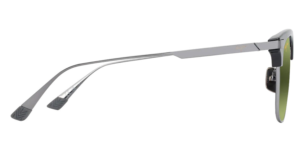 Maui Jim KALAUNU ASIAN FIT MM629-019 55 - Shiny Black with Dark Silver #id:mjimm629019_s:110110