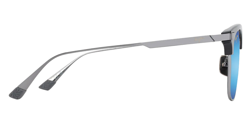 Maui Jim KALAUNU ASIAN FIT MM629-022 55 - Shiny Black with Dark Silver #id:mjimm629022_s:100110