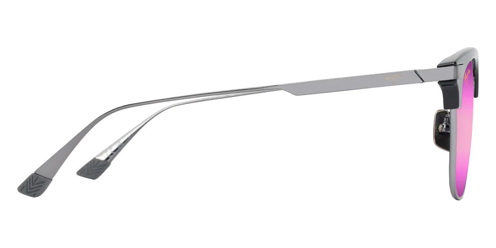 Maui Jim KALAUNU ASIAN FIT MM629-025 55 - Shiny Black with Dark Silver #id:mjimm629025_s:114110