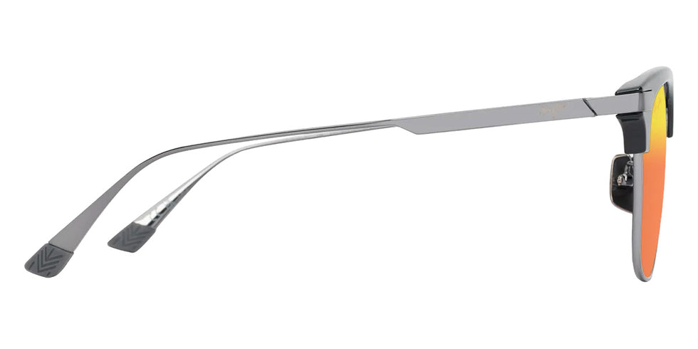 Maui Jim KALAUNU ASIAN FIT MM629-028 55 - Shiny Black with Dark Silver #id:mjimm629028_s:116110