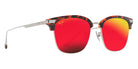 Maui Jim KALAUNU ASIAN FIT MM629-029 55 - Shiny Red Havana with Silver #id:mjimm629029_s:136105