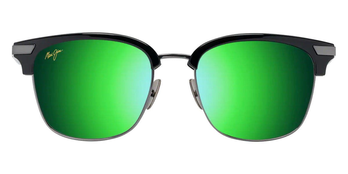 Maui Jim KALAUNU ASIAN FIT MM629-031 55 - Shiny Black with Dark Silver #id:mjimm629031_s:104100