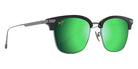 Maui Jim KALAUNU ASIAN FIT MM629-031 55 - Shiny Black with Dark Silver #id:mjimm629031_s:104105