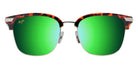 Maui Jim KALAUNU ASIAN FIT MM629-032 55 - Shiny Red Havana with Silver #id:mjimm629032_s:124100