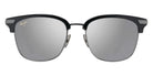 Maui Jim KALAUNU ASIAN FIT MM629-037 55 - Shiny Black with Dark Silver #id:mjimm629037_s:118100