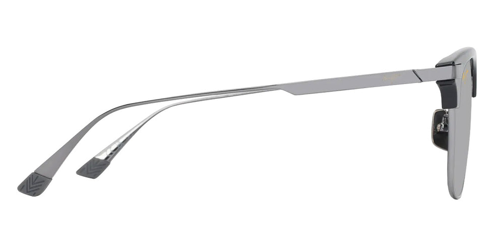 Maui Jim KALAUNU ASIAN FIT MM629-037 55 - Shiny Black with Dark Silver #id:mjimm629037_s:118110