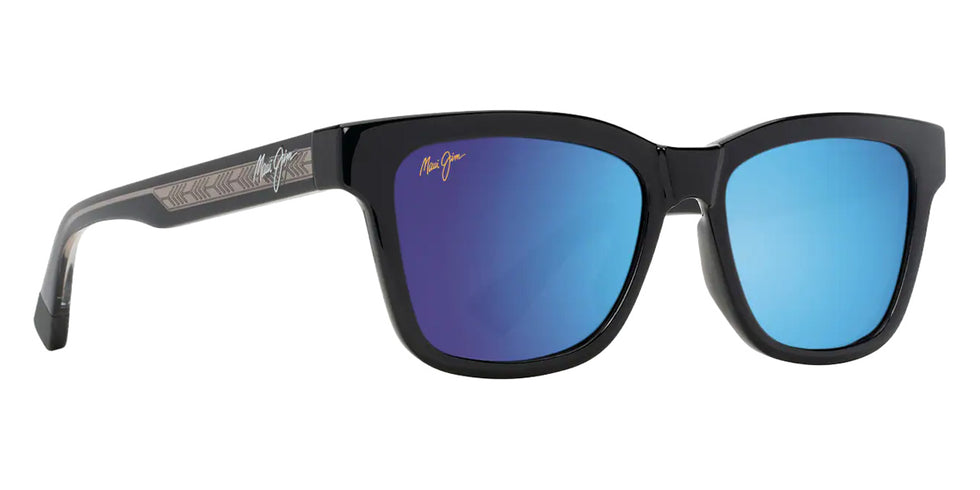 Maui Jim HANOHANO MM644-029 53 - Shiny Black with Transparent Light Gray #id:mjimm644029_s:100105