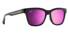 Maui Jim HANOHANO MM644-033 53 - Shiny Black with Transparent Light Gray #id:mjimm644033_s:114105
