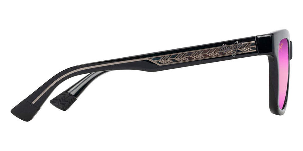 Maui Jim HANOHANO MM644-033 53 - Shiny Black with Transparent Light Gray #id:mjimm644033_s:114110