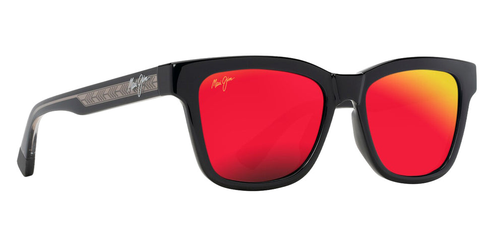 Maui Jim HANOHANO MM644-037 53 - Shiny Black with Transparent Light Gray #id:mjimm644037_s:116105
