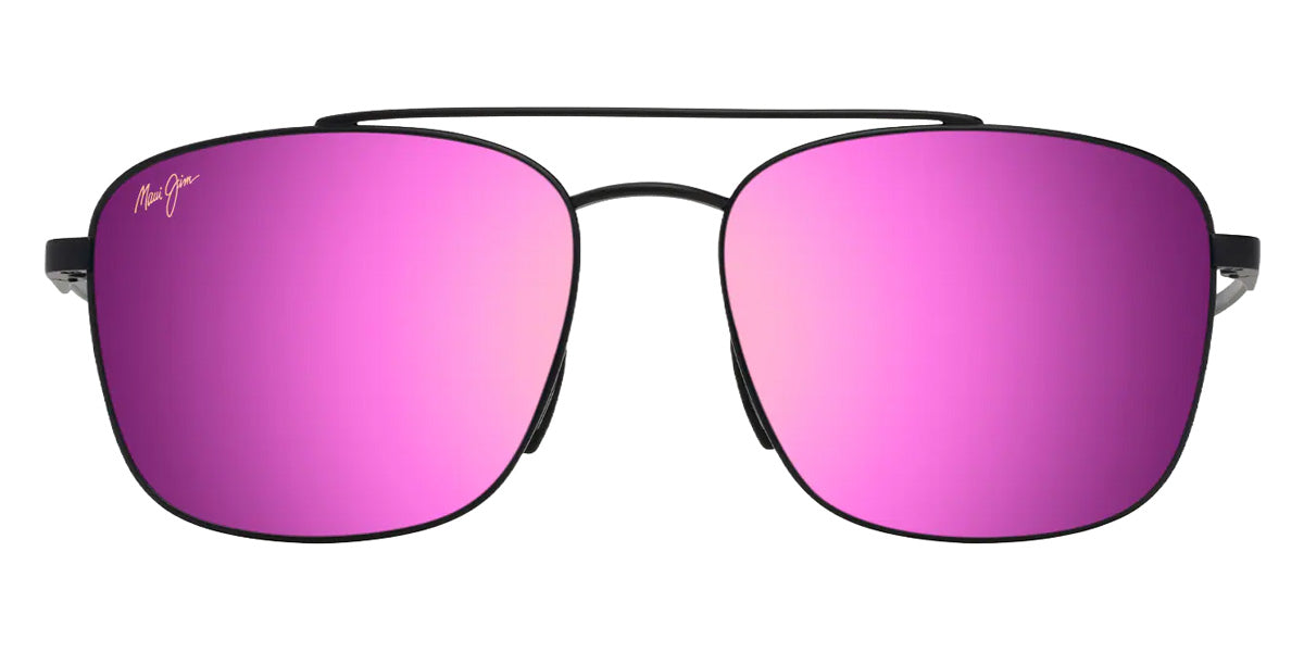 Maui Jim PĪWAI ASIAN FIT MM645-004 58 - Matte Black with Gray #id:mjimm645004_s:114100