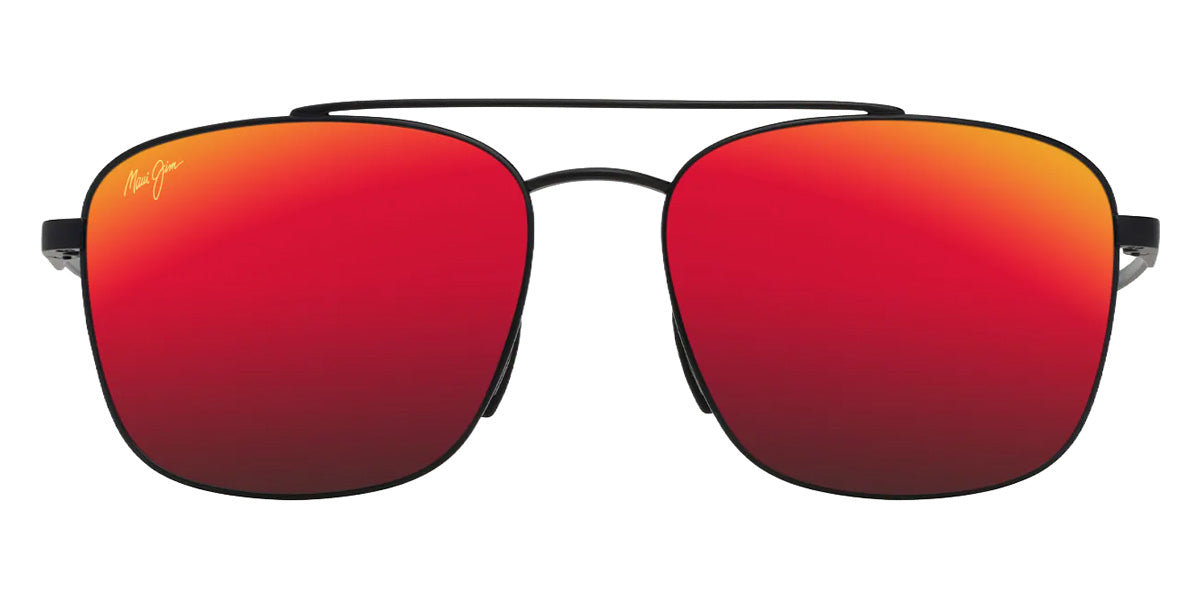 Maui Jim PĪWAI ASIAN FIT MM645-007 58 - Matte Black with Gray #id:mjimm645007_s:116100