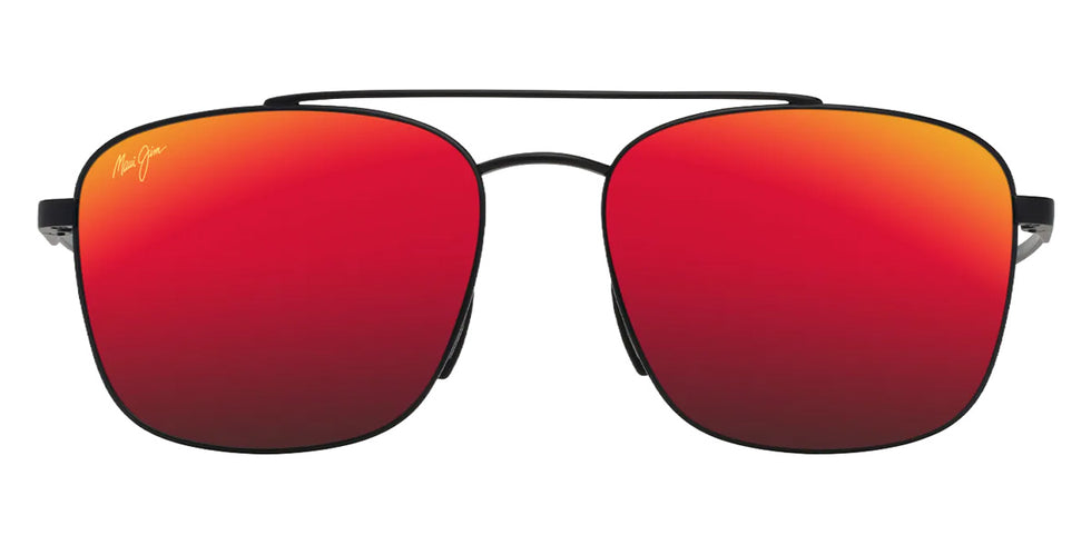 Maui Jim PĪWAI ASIAN FIT MM645-007 58 - Matte Black with Gray #id:mjimm645007_s:116100