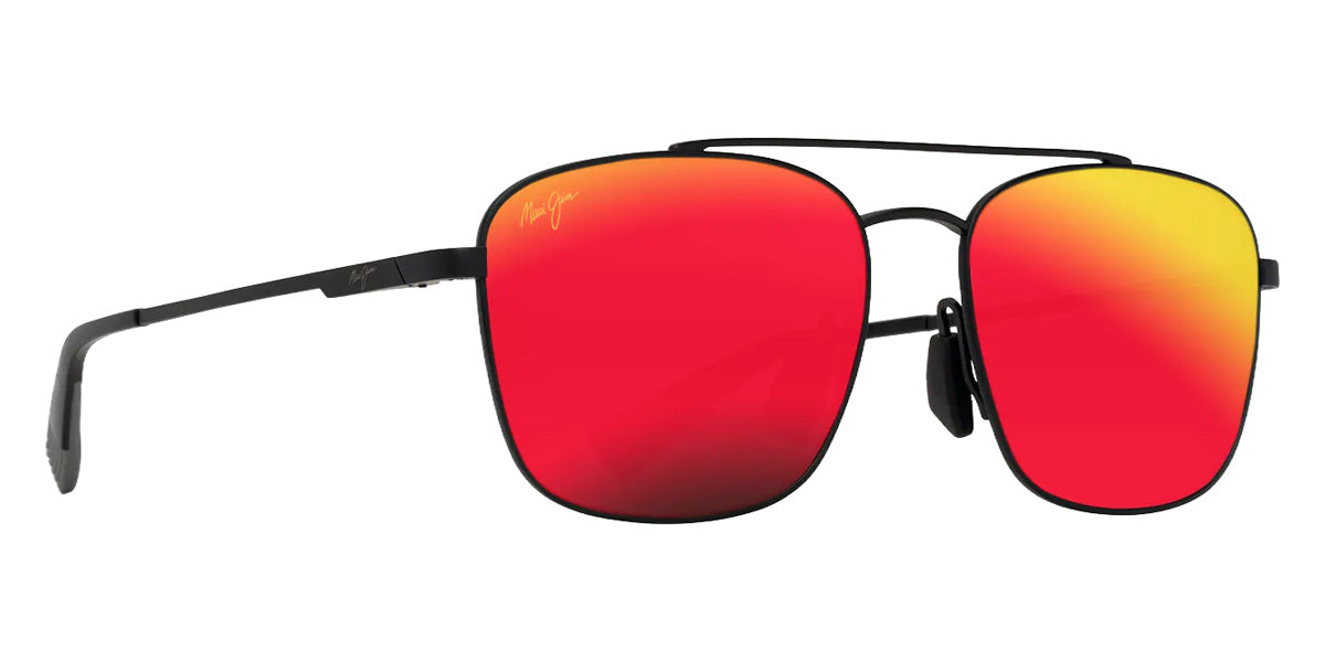 Maui Jim PĪWAI ASIAN FIT MM645-007 58 - Matte Black with Gray #id:mjimm645007_s:116105