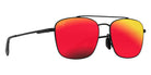 Maui Jim PĪWAI ASIAN FIT MM645-007 58 - Matte Black with Gray #id:mjimm645007_s:116105