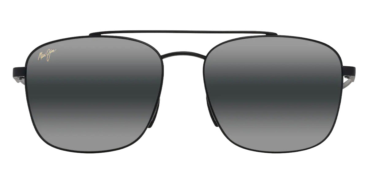 Maui Jim PĪWAI ASIAN FIT MM645-011 58 - Matte Black with Gray #id:mjimm645011_s:106100
