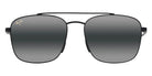 Maui Jim PĪWAI ASIAN FIT MM645-011 58 - Matte Black with Gray #id:mjimm645011_s:106100