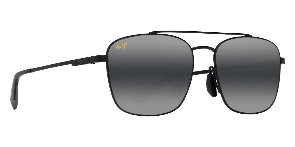 Maui Jim PĪWAI ASIAN FIT MM645-011 58 - Matte Black with Gray #id:mjimm645011_s:106105