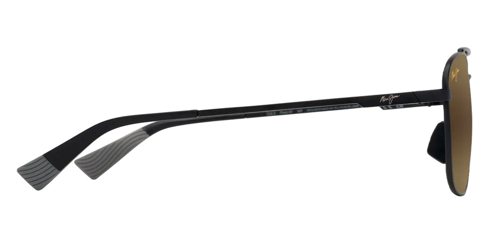 Maui Jim PĪWAI ASIAN FIT MM645-014 58 - Matte Black with Gray #id:mjimm645014_s:108110