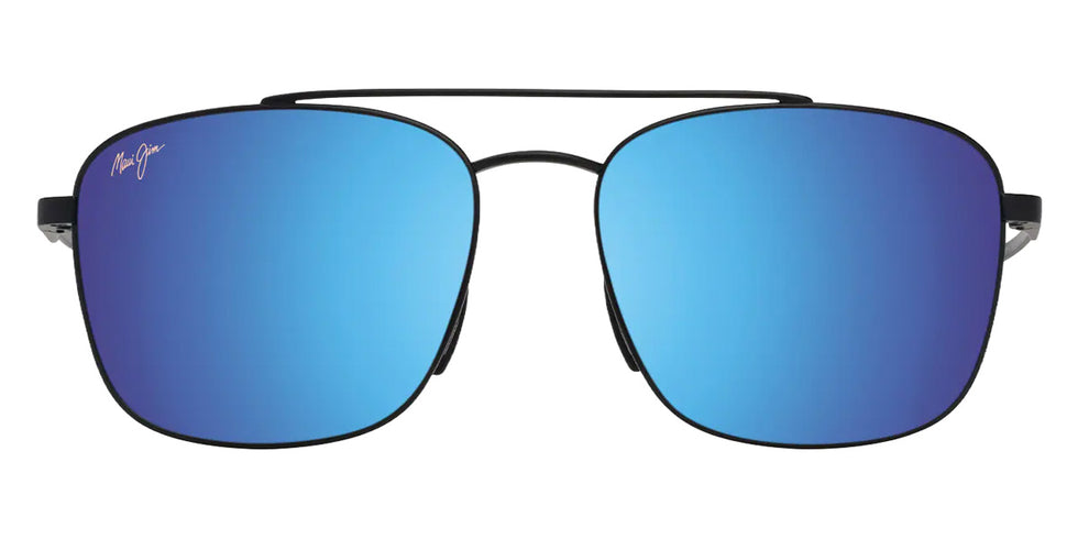 Maui Jim PĪWAI ASIAN FIT MM645-023 58 - Matte Black with Gray #id:mjimm645023_s:100100