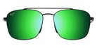 Maui Jim PĪWAI ASIAN FIT MM645-032 58 - Matte Black with Gray #id:mjimm645032_s:104100
