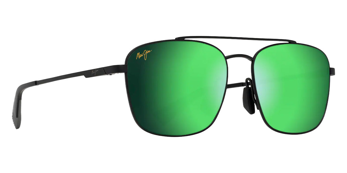 Maui Jim PĪWAI ASIAN FIT MM645-032 58 - Matte Black with Gray #id:mjimm645032_s:104105