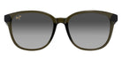 Maui Jim KU'IKAHI ASIAN FIT MM647-004 55 - Shiny Transparent Green #id:mjimm647004_s:166100