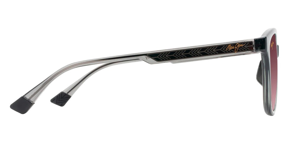 Maui Jim KU'IKAHI ASIAN FIT MM647-010 55 - Shiny Transparent Dark Gray #id:mjimm647010_s:152110