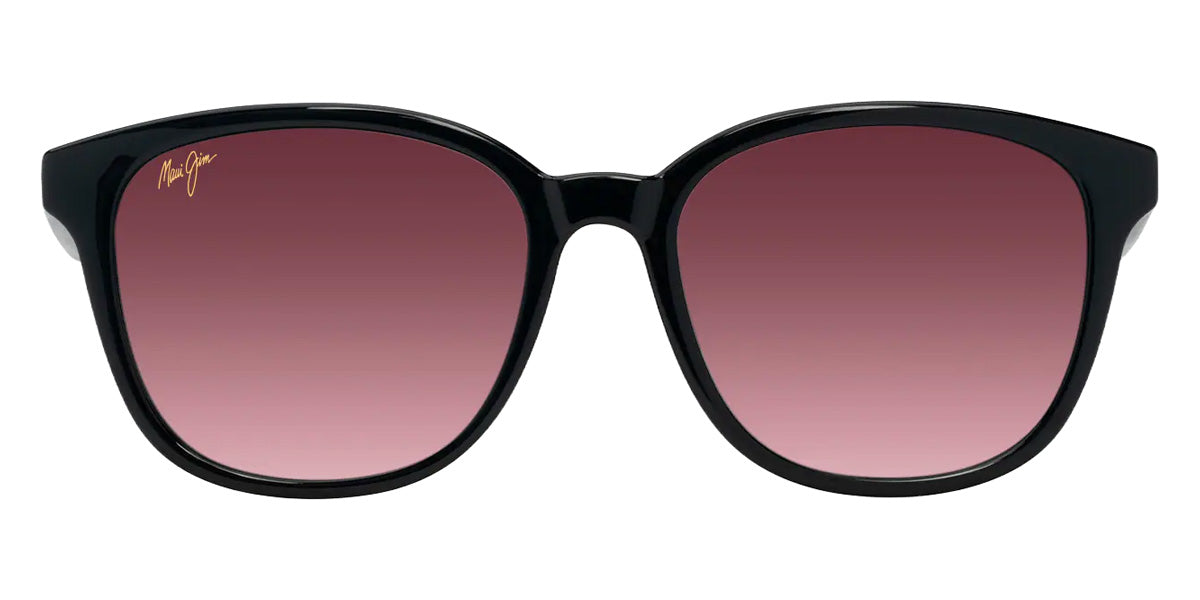 Maui Jim KU'IKAHI ASIAN FIT MM647-011 55 - Shiny Black with Transparent Light Gray #id:mjimm647011_s:112100