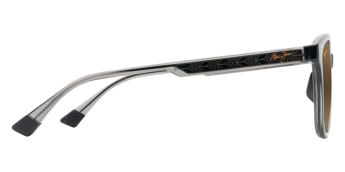 Maui Jim KU'IKAHI ASIAN FIT MM647-020 55 - Shiny Transparent Dark Gray #id:mjimm647020_s:148110